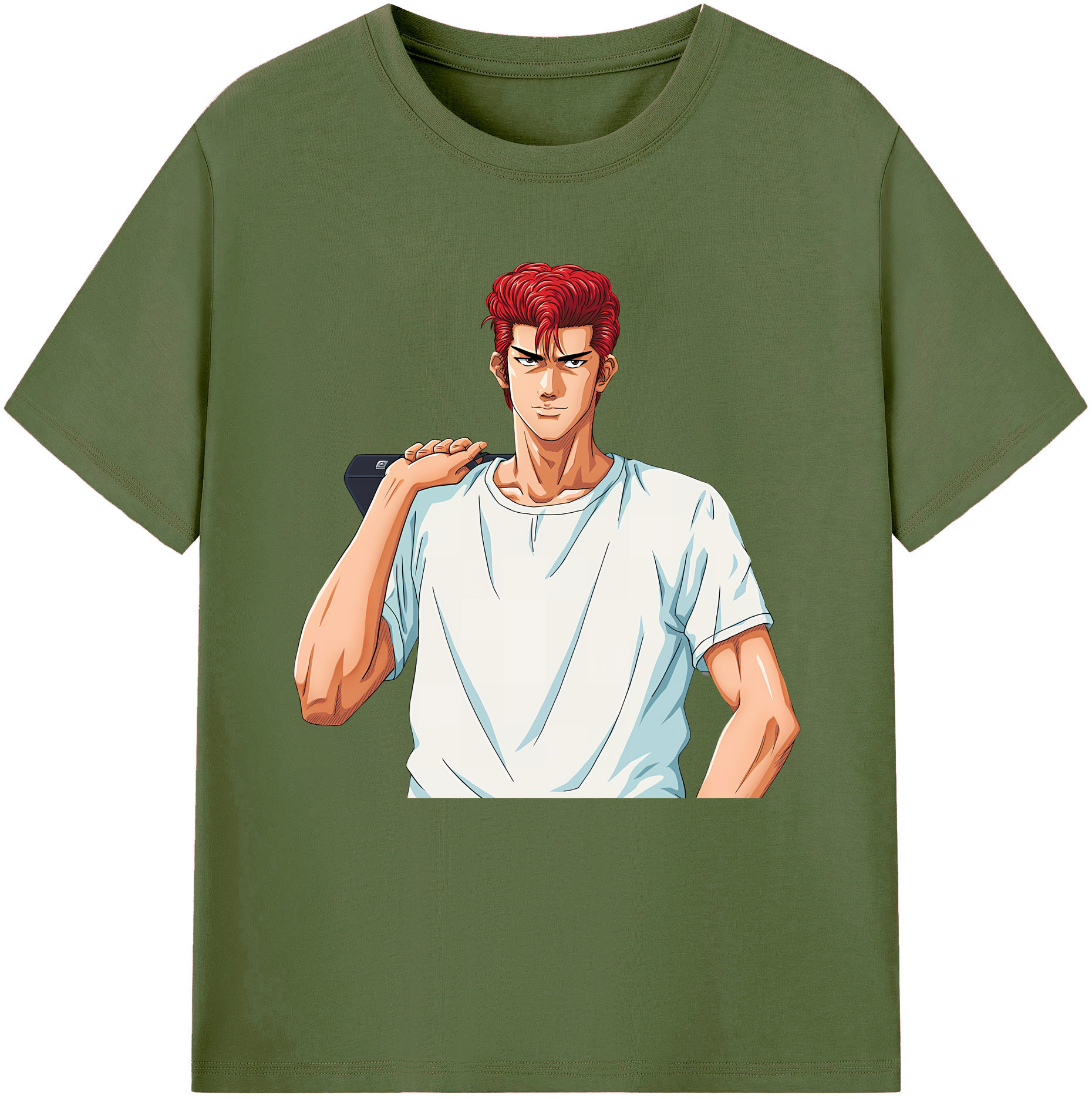 SLAM DUNK／スラムダンク 綿100％半袖Tシャツ（フロントプリント）